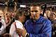 TUSCALOOSA, AL - OCTOBER 02: Head coach Nick Saban of the Alabama Crimson Tide shakes hands with head coach Urban Meyer of the Florida Gators after the Crimson Tide's 31-6 win at Bryant-Denny Stadium on October 2, 2010 in Tuscaloosa, Alabama. (Photo by Kevin C. Cox/Getty Images)