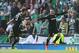 GLASGOW, SCOTLAND - MAY 26: Gary Hooper (R) of Celtic celebrates after scoring the opening goal of the William Hill Scottish Cup Final match between Celtic and Hibernian at Hampden Stadium on May 26, 2013 in Glasgow, Scotland. (Photo by Ian MacNicol/Getty Images)