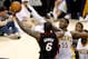 INDIANAPOLIS, IN - MAY 26: LeBron James #6 of the Miami Heat goes up against Roy Hibbert #55 of the Indiana Pacers during Game Three of the Eastern Conference Finals at Bankers Life Fieldhouse on May 26, 2013 in Indianapolis, Indiana. NOTE TO USER: User expressly acknowledges and agrees that, by downloading and or using this photograph, user is consenting to the terms and conditions of the Getty Images License Agreement. (Photo by Gregory Shamus/Getty Images)