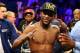 LAS VEGAS, NV - MAY 04: Floyd Mayweather Jr. celebrates his unanimous decision victory against Robert Guerrero in their WBC welterweight title bout at the MGM Grand Garden Arena on May 4, 2013 in Las Vegas, Nevada. (Photo by Al Bello/Getty Images)