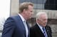 MINNEAPOLIS, MN - APRIL 19: NFL Commissioner Roger Goodell (L) and NFL owner Jerry Jones of the Dallas Cowboys arrive for court-ordered mediation at the U.S. Courthouse on April 19, 2011 in Minneapolis, Minnesota. Mediation was ordered after a hearing on an antitrust lawsuit filed by NFL players against the NFL owners after labor talks between the two broke down last month. (Photo by Hannah Foslien /Getty Images)
