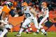 DENVER, CO - DECEMBER 23: Tackle Joe Thomas #73 of the Cleveland Browns blocks during a game against the Denver Broncos at Sports Authority Field at Mile High on December 23, 2012 in Denver, Colorado. The Broncos defeated the Browns 34-12. (Photo by Dustin Bradford/Getty Images)