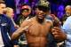 LAS VEGAS, NV - MAY 04: Floyd Mayweather Jr. celebrates his unanimous decision victory against Robert Guerrero in their WBC welterweight title bout at the MGM Grand Garden Arena on May 4, 2013 in Las Vegas, Nevada. (Photo by Al Bello/Getty Images)
