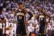 MIAMI, FL - MAY 30: Paul George #24 and Roy Hibbert #55 of the Indiana Pacers walk to the bench late in the game against the Miami Heat during Game Five of the Eastern Conference Finals at AmericanAirlines Arena on May 30, 2013 in Miami, Florida. NOTE TO USER: User expressly acknowledges and agrees that, by downloading and or using this photograph, user is consenting to the terms and conditions of the Getty Images License Agreement. (Photo by Streeter Lecka/Getty Images)
