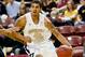 November 18, 2011; Charleston, SC, USA; Georgia Tech Yellow Jackets guard Glen Rice Jr. (41) drives down the floor against the Virginia Commonwealth Rams in the first half at TD Bank Arena. Mandatory Credit: Jeff Blake-USA TODAY Sports