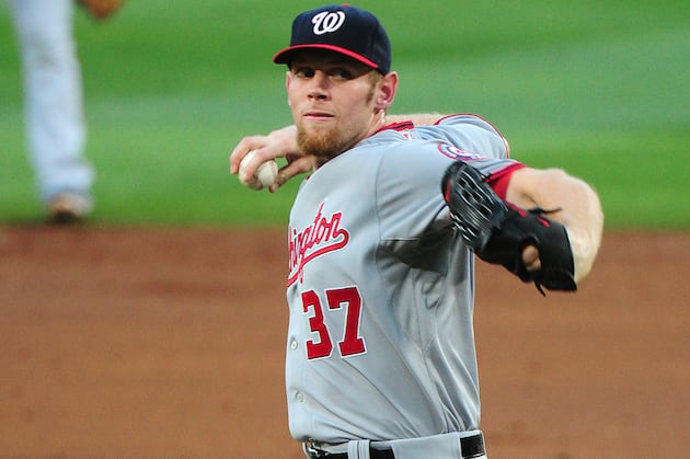 Strasburg Diagnosed with Lat Strain