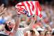 WASHINGTON, DC - JUNE 02: A fan waves the american flag during the game between the Germany Men's National Team and the United States Men's National Team in an international friendly at RFK Stadium on June 2, 2013 in Washington, DC. (Photo by Greg Fiume/Getty Images)