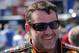 Tonhy Stewart smiling in the Daytona garage before a practice run. Credit: Dwight Drum