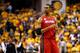 INDIANAPOLIS, IN - JUNE 01: Chris Bosh #1 of the Miami Heat looks on prior to Game Six of the Eastern Conference Finals against the Indiana Pacers during the 2013 NBA Playoffs at Bankers Life Fieldhouse on June 1, 2013 in Indianapolis, Indiana. NOTE TO USER: User expressly acknowledges and agrees that, by downloading and or using this photograph, user is consenting to the terms and conditions of the Getty Images License Agreement. (Photo by Ronald Martinez/Getty Images)