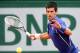 Djokovic lines up a forehand against Philipp Kohlschreiber