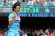 NAPLES, ITALY - MAY 12: Edinson Cavani of Napoli celebrates after scoring the goal 1-1 during the Serie A match between SSC Napoli and AC Siena at Stadio San Paolo on May 12, 2013 in Naples, Italy. (Photo by Giuseppe Bellini/Getty Images)