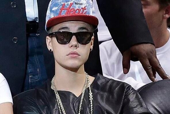 Justin Bieber Shows Up to Pacers vs. Heat Game 7 Dressed in a Leather Shirt