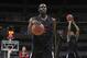 Mar 20, 2013; San Jose, CA, USA; UNLV Rebels forward Anthony Bennett (15) during practice the day before the second round of the 2013 NCAA tournament at HP Pavilion. Mandatory Credit: Kelley L Cox-USA TODAY Sports