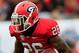 JACKSONVILLE, FL - OCTOBER 27: Malcolm Mitchell #26 of the Georgia Bulldogs runs for yardage during the game against the Florida Gators at EverBank Field on October 27, 2012 in Jacksonville, Florida. (Photo by Sam Greenwood/Getty Images)