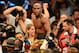 LAS VEGAS, NV - MAY 04: Floyd Mayweather Jr. celebrates his unanimous decision victory against Robert Guerrero in their WBC welterweight title bout at the MGM Grand Garden Arena on May 4, 2013 in Las Vegas, Nevada. (Photo by Ethan Miller/Getty Images)