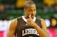 Nov 09, 2012; Waco, TX, USA; Lehigh Mountain Hawks guard C.J. McCollum (3) reacts during the first half against the Baylor Bears at the Ferrell Center. Mandatory Credit: Kevin Jairaj-USA TODAY Sports