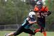 Boyles breaking a tackle with the Saint John Storm (Image by Topher Seguin)