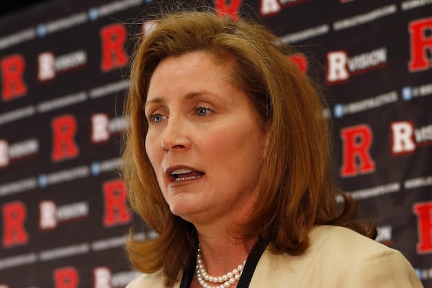 Hermann Visits Rutgers, Meets with Coaches