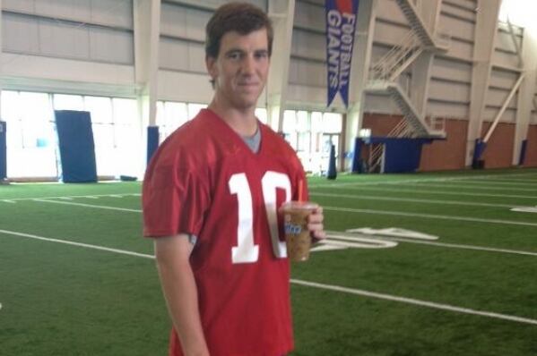 Eli Manning Is Not Amused by His F*cking Iced Coffee, Dunkin' Donuts