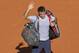 Jun 4, 2013; Paris, France; Roger Federer (SUI) waves to the crowd after his match against Jo-Wilfried Tsonga (FRA) on day 10 of the 2013 French Open at Roland Garros. Mandatory Credit: Susan Mullane-USA TODAY Sports