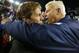 FOXBORO, MA - NOVEMBER 16: Head Coach Bill Belichick of the New England Patriots (L) hugs Head Coach Bill Parcells of the Dallas Cowboys after the Patriots 12-0 win on November 16, 2003 at Gillette Stadium in Foxboro, Massachusetts. (Photo by Al Bello/Getty Images)