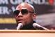 Feb 28; New York, NY, USA; Floyd Mayweather speaks during the press conference announcing his fight against Miguel Cotto. The two will meet May 5, 2012 at the MGM Grand Garden Arena in Las Vegas, NV. Mandatory Credit: Ed Mulholland-USA TODAY Sports