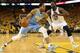 Andre Iguodala averaged 18 points, eight rebounds and 5.3 assists per game in the playoffs.