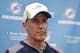DAVIE, FL - MAY 3: Head coach Joe Philbin of the Miami Dolphins talks to the media following the rookie camp on May 3, 2013 at the Miami Dolphins training facility in Davie, Florida. (Photo by Joel Auerbach/Getty Images)