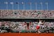 PARIS, FRANCE - JUNE 07: Rafael Nadal of Spain serrves during the men's singles semi-final match against Novak Djokovic of Serbia on day thirteen of the French Open at Roland Garros on June 7, 2013 in Paris, France. (Photo by Julian Finney/Getty Images)