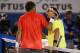 MELBOURNE, AUSTRALIA - JANUARY 26: Rafael Nadal of Spain congratulates David Ferrer of Spain in his victory in their quarterfinal match during day ten of the 2011 Australian Open at Melbourne Park on January 26, 2011 in Melbourne, Australia. (Photo by Clive Brunskill/Getty Images)