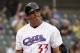 May 23, 2013; Fort Worth, TX, USA; Fort Worth Cats designated hitter Jose Canseco (33) reacts to striking out in the bottom of the first inning of the game against the Edinburg Roadrunners at LaGrave Field in Fort Worth. Mandatory Credit: Tim Heitman-USA TODAY Sports