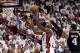 MIAMI, FL - JUNE 06: LeBron James #6 of the Miami Heat goes up for a shot in front of Danny Green #4 of the San Antonio Spurs in the second half during Game One of the 2013 NBA Finals at AmericanAirlines Arena on June 6, 2013 in Miami, Florida. NOTE TO USER: User expressly acknowledges and agrees that, by downloading and or using this photograph, User is consenting to the terms and conditions of the Getty Images License Agreement. (Photo by Christian Petersen/Getty Images)