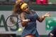 Jun 6, 2013; Paris, France; Serena Williams (USA) during her match against Sara Errani (ITA) on day 12 of the 2013 French Open at Roland Garros. Mandatory Credit: Susan Mullane-USA TODAY Sports