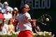 PARIS, FRANCE - JUNE 07: Rafael Nadal of Spain plays a forehand during the men's singles semi-final match against Novak Djokovic of Serbia on day thirteen of the French Open at Roland Garros on June 7, 2013 in Paris, France. (Photo by Julian Finney/Getty Images)