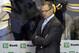Jun 5, 2013; Boston, MA, USA; Pittsburgh Penguins head coach Dan Bylsma reacts to being swept by the Boston Bruins in game four of the Eastern Conference finals of the 2013 Stanley Cup Playoffs at TD Garden. The Boston Bruins won 1-0. Mandatory Credit: Greg M. Cooper-USA TODAY Sports