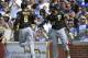 CHICAGO, IL - JUNE 8: Starling Marte #6 of the Pittsburgh Pirates is greeted by Andrew McCutchen #22 after scoring against the Chicago Cubs during the third inning on June 8, 2013 at Wrigley Field in Chicago, Illinois. (Photo by David Banks/Getty Images)