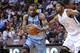 Mar 1, 2013; Miami, FL, USA; Memphis Grizzlies shooting guard Tony Allen (9) drives to the basket as Miami Heat power forward Udonis Haslem (40) defends during the first half at the American Airline Arena. Mandatory Credit: Steve Mitchell-USA TODAY Sports