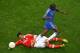 AMSTERDAM, NETHERLANDS - MAY 15: Ezequiel Garay of Benfica tackles Ramires of Chelsea during the UEFA Europa League Final between SL Benfica and Chelsea FC at Amsterdam Arena on May 15, 2013 in Amsterdam, Netherlands. (Photo by Christof Koepsel/Getty Images)