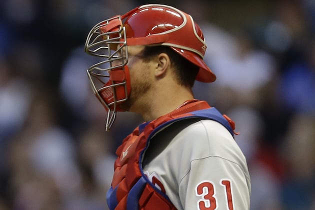Phillies Place Erik Kratz on Disabled List with Knee Injury