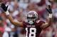 COLLEGE STATION, TX - APRIL 13: Texas A&M Aggies receiver Edward Pope #18 waits on the field during the Maroon & White spring football game at Kyle Field on April 13, 2013 in College Station, Texas. (Photo by Scott Halleran/Getty Images)