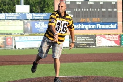 Gradkowski Takes the Mound for Wild Things