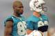July 27 2012; Davie, FL, USA; Miami Dolphins wide receiver Chad Johnson (85) looks on during practice at the Dolphins training facility. Mandatory Credit: Steve Mitchell-USA TODAY Sports