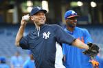 Jeter Swings for 1st Time, Fields Grounders