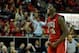 LAS VEGAS, NV - MARCH 15: Anthony Bennett #15 of the UNLV Rebels celebrates after scoring against the Colorado State Rams during the first half of a semifinal game of the Reese's Mountain West Conference Basketball tournament at the Thomas & Mack Center on March 15, 2013 in Las Vegas, Nevada. (Photo by Jeff Bottari/Getty Images)