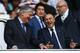 LONDON, ENGLAND - MAY 19: FA Chairman David Bernstein(L) and Tottenham Chairman Daniel Levy share a joke during the Barclays Premier League match between Tottenham Hotspur and Sunderland at White Hart Lane on May 19, 2013 in London, England. (Photo by Jan Kruger/Getty Images)