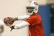 ORCHARD PARK, NY - MAY 10: EJ Manuel #3 of the Buffalo Bills works out during the Buffalo Bills rookie camp on May 10, 2013 in Orchard Park, New York. Manuel was Buffalo's first round draft pick in 2013. (Photo by Rick Stewart/Getty Images)