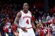 DAYTON, OH - MARCH 24: Victor Oladipo #4 of the Indiana Hoosiers reacts after a play late in the game against the Temple Owls during the third round of the 2013 NCAA Men's Basketball Tournament at UD Arena on March 24, 2013 in Dayton, Ohio. (Photo by Joe Robbins/Getty Images)