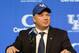 Dec 2, 2012; Lexington , KY, USA; Kentucky Wildcats head coach Mark Stoops spoke to reporters during a press conference at the Nutter Field House. Mandatory Credit: Mark Zerof-USA TODAY Sports