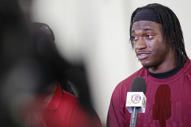 RGIII Does 'Explosive Sprinting' at Practice