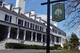 ARDMORE, PA - APRIL 22: A view of the front of the clubhouse on the East Course at Merion Golf Club on April 22, 2013 in Ardmore, Pennsylvania. Merion Golf Club is the site for the 2013 U.S. Open that will be played June 13-16. (Photo by Drew Hallowell/Getty Images)